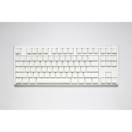 Ducky one 3 classic pure white tkl rgb mechanisch toetsenbord (wit, us lay-out (qwerty), cherry mx speed silver, 80% (tkl), rgb leds, double-shot pbt, hot-swappable, quack mechanics)