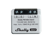 Shelly pm mini gen3 wifi bluetooth-controller voor smart home