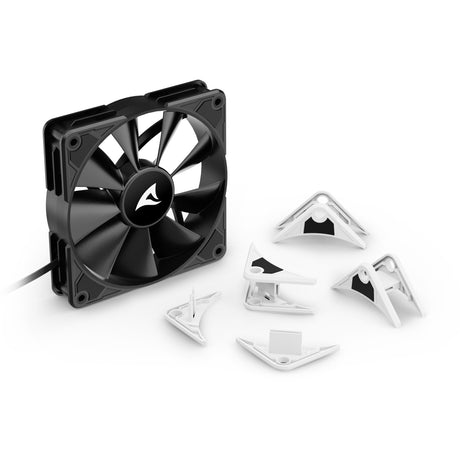 Sharkoon silentstorm bw120 pwm case fan (120 x 120 x 25 mm)