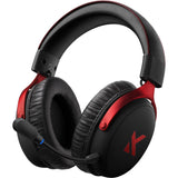 Mchose v9 pro wireless over-ear gaming headset (zwart rood, pc laptop playstation switch smartphone, 2.4g bluetooth wired type-c)
