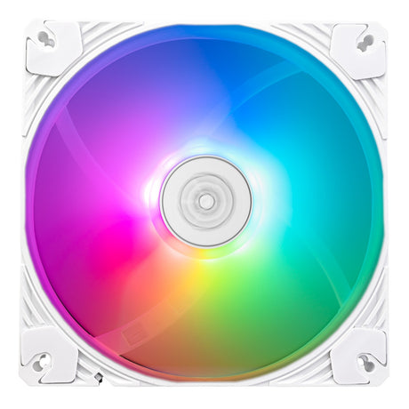 Silverstone shark force 140 argb case fan (wit, 140 x 140 x 25 mm, pwm, 4-1 pin argb (5v led))