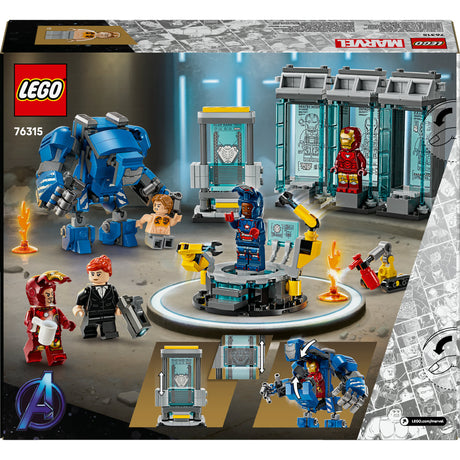 Lego marvel - iron mans laboratorium: harnasruimte constructiespeelgoed (76315)