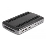 Delock usb charging station met 3 x usb type-c pd + 3 x usb type-a (112 w) (grijs zwart)