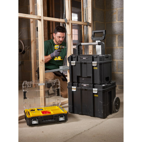 Stanley fatmax pro-stack gereedschapswagen (zwart geel)