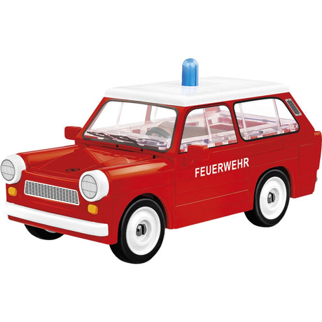 Cobi youngtimer collection - trabant 601 universal feuerwehr constructiespeelgoed (schaal 1:35)