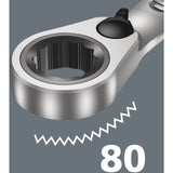 Wera 9733 schuimrubberen inzetstuk met 6001 joker switch set 1, 11‑delig moersleutel (zwart grijs)