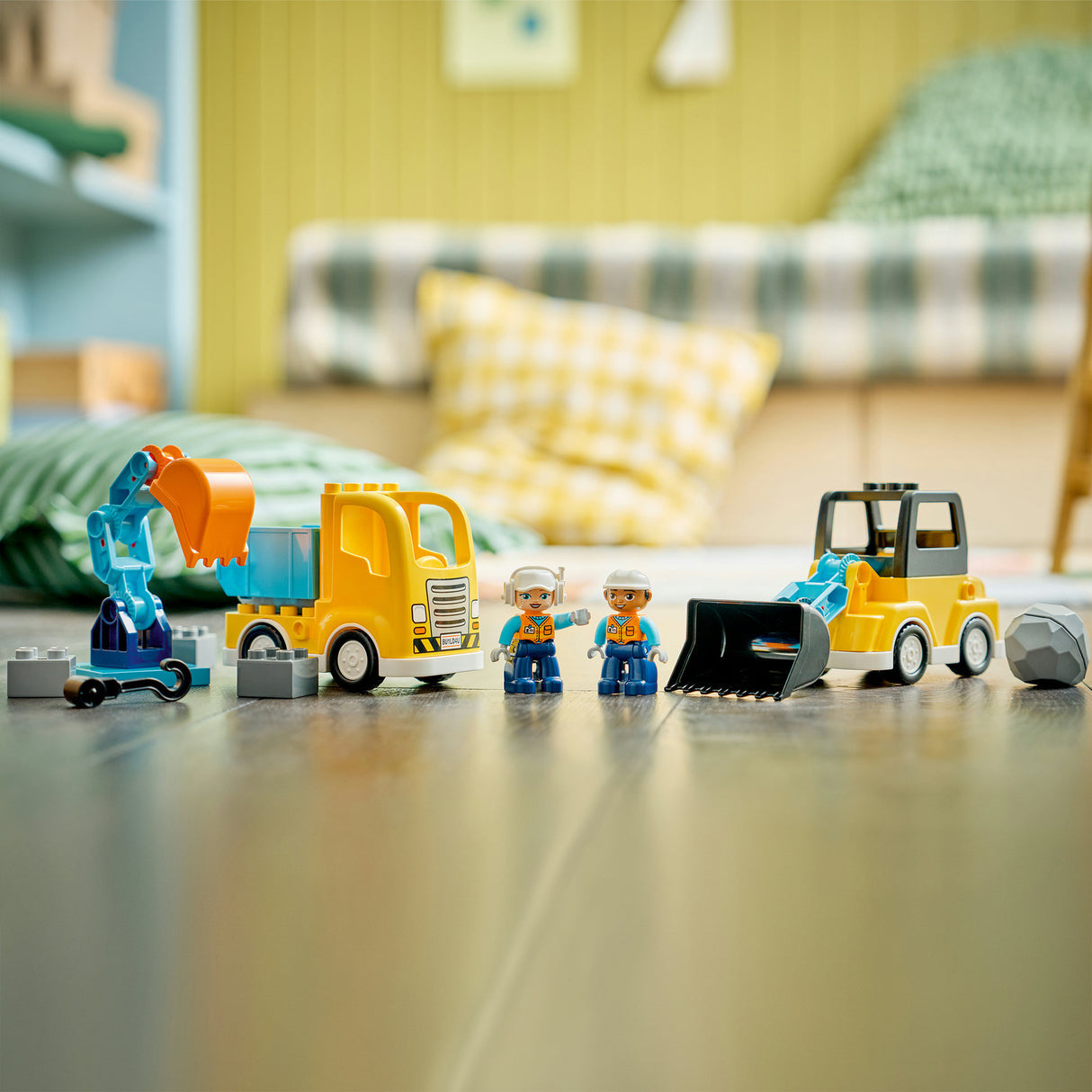 Lego duplo town 10475 - 3-in-1 bouwvoertuigen - creatief speelgoed