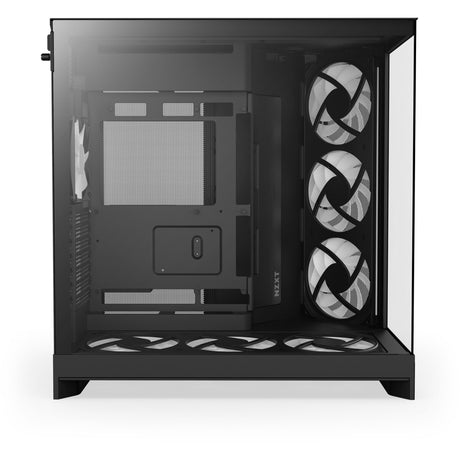 Nzxt h9 flow rgb+ midi tower behuizing (zwart (mat) | 2x usb-a | 1x usb-c | rgb | tempered glass)
