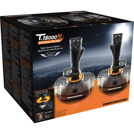 Thrustmaster t.16000m fcs space sim duo joystick (zwart oranje, pc)