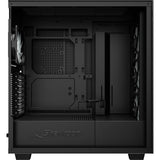 Sharkoon rebel c50 black rgb midi tower behuizing (zwart | 2x usb-a | 1x usb-c | rgb | tempered glass)
