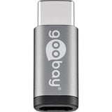 Goobay usb-c > usb micro-b 2.0 adapter (grijs)
