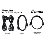 Iiyama prolite xub2797qsu-w2 27 monitor (wit, hdmi, displayport, 2x usb-a, usb-b)