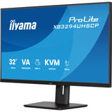 Iiyama prolite xb3294uhscp-b1 31.5 4k uhd monitor (zwart, 2x hdmi, displayport, 2x usb-a, 3x usb-c)