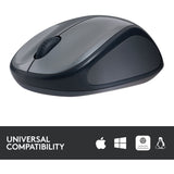 Logitech wireless mouse m235 (zwart grijs, nano-ontvanger)