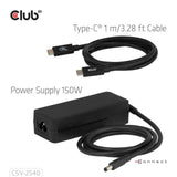 Club 3d 14-1 usb-c quad display dockingstation (zwart)