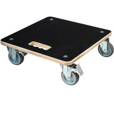 Nature planttrolley vierkant rolplank (zwart)