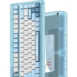 Iqunix og80 wintertide wireless mechanical keyboard (lichtblauw, us lay-out (qwerty), cherry mx red, 80% (tkl), rgb leds, hot-swappable, pbt, 2.4ghz | bluetooth 5.1 | usb-c)