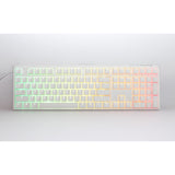 Ducky one 3 classic pure white rgb mechanisch toetsenbord (wit, us lay-out (qwerty), cherry mx silent red, 100%, rgb led, double-shot pbt, hot-swappable, quack mechanics)