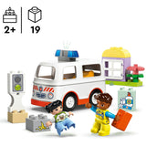 Lego duplo ambulance met chauffeur voor fantasiespel - 10447