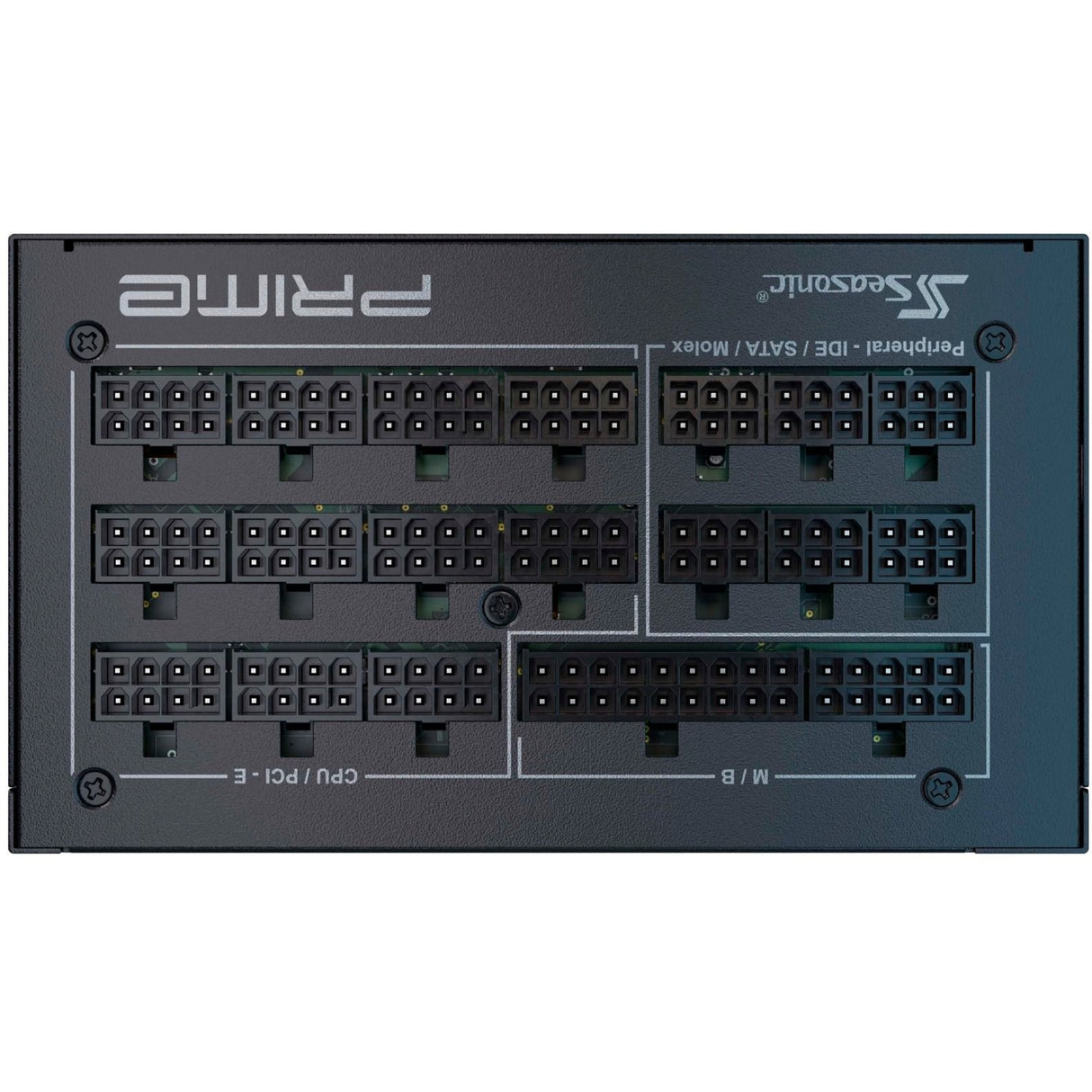 Seasonic prime px-1600 modulaire 1600 watt voeding (zwart, 2x 12vhpwr, 8x pcie)