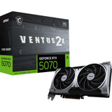Msi geforce rtx 5070 12g ventus 2x oc grafische kaart (3x displayport, 1x hdmi)