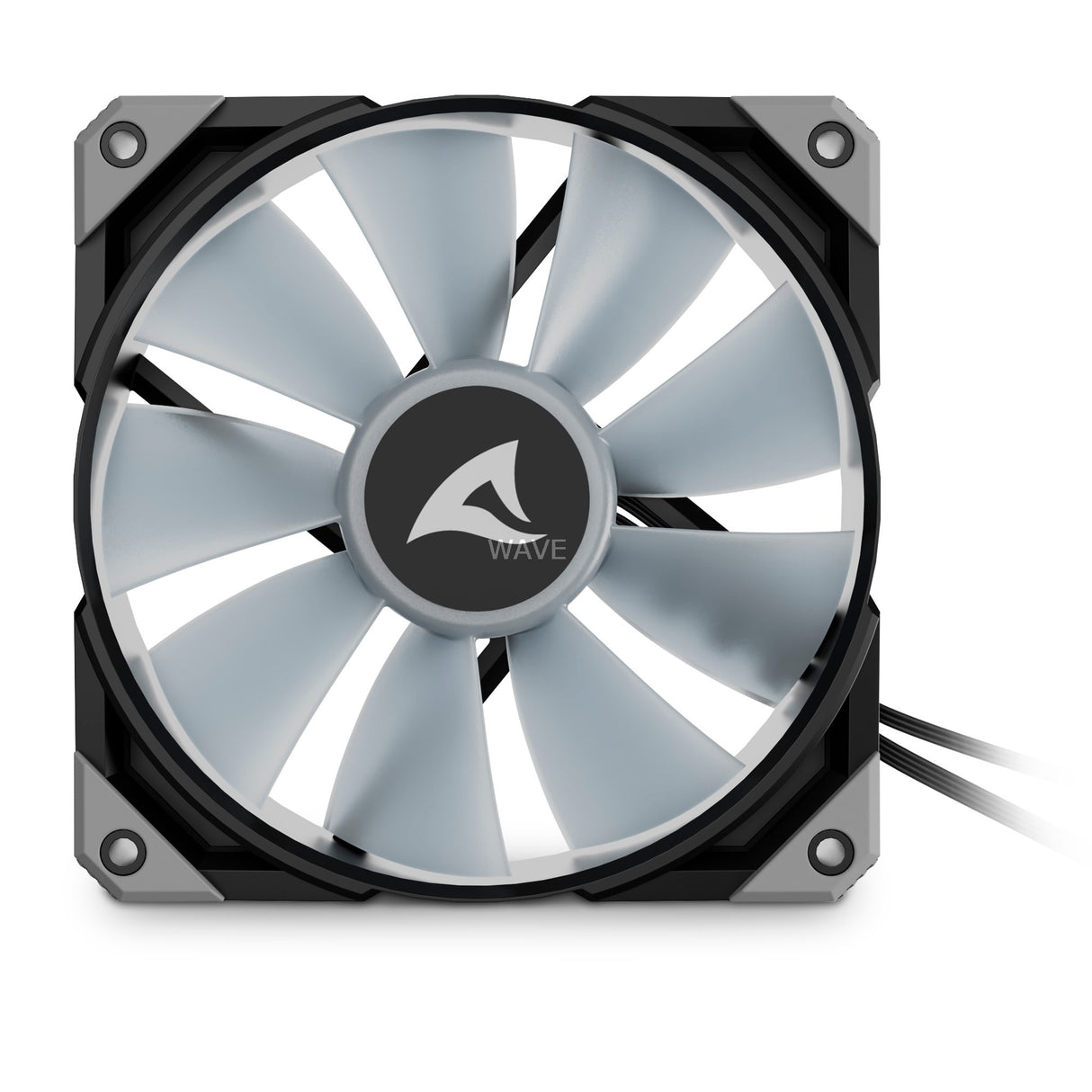 Sharkoon rebel f50 pwm rgb case fan (zwart, 120 x 120 x 25 mm)