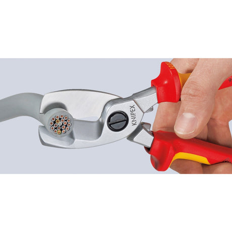Knipex kabelschaar vde met dubbele snijkanten 9516200 kniptang