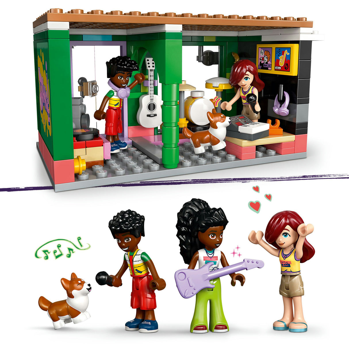 Lego friends muziekwinkel en appartement bouwpakket voor kinderen - 42653