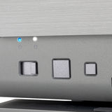 Silverstone crown 04 htpc behuizing (donkergrijs | 4x usb-a | 1x usb-c)