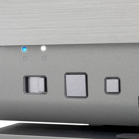 Silverstone crown 04 htpc behuizing (donkergrijs | 4x usb-a | 1x usb-c)