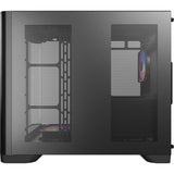 Antec c5 curve argb midi tower behuizing (zwart | 2x usb-a | 1x usb-c | tempered glass)
