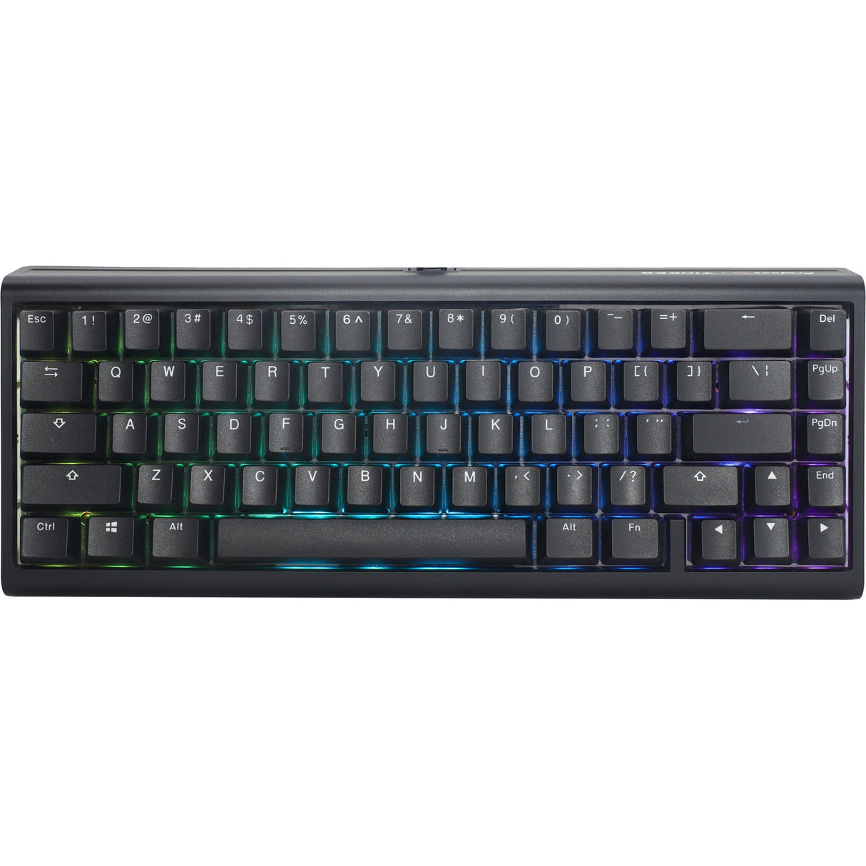 Ducky projectd tinker 65 met qmk via rgb mechanisch toetsenbord (zwart, us lay-out (qwerty), cherry mx brown, 65%, rgb leds, double-shot pbt, hot-swappable, gasket mount)