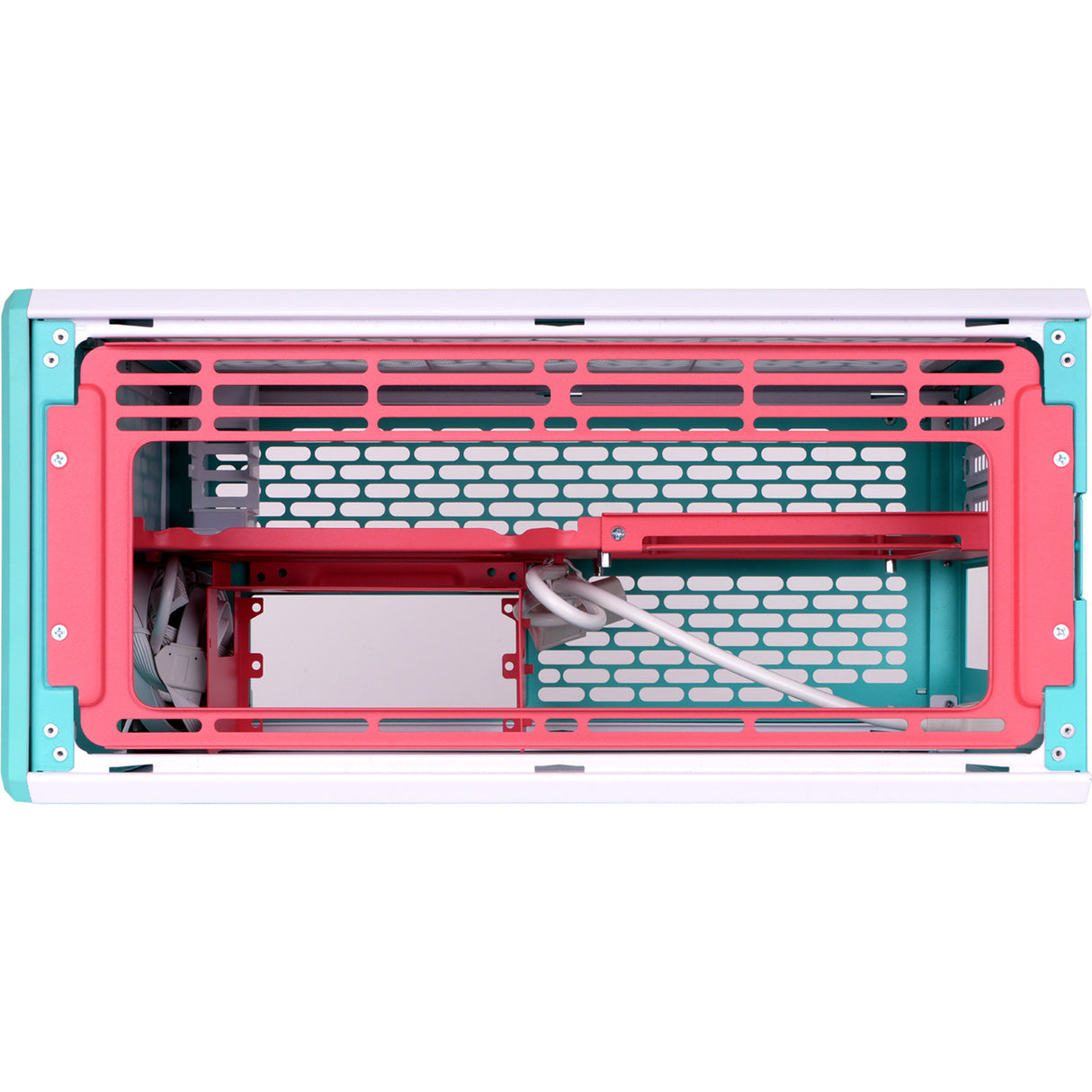 Thermaltake tr100 mint strawberry mini tower behuizing (mint bes | 2x usb-a | 1x usb-c)