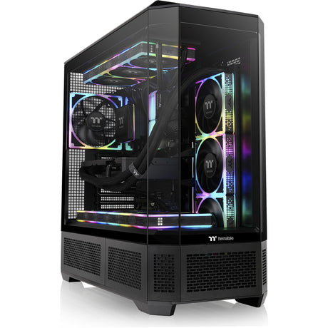 Thermaltake view 600 tg big tower behuizing (zwart | 2x usb-a | 1x usb-c | tempered glass)