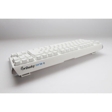 Ducky one 3 classic pure white tkl rgb mechanisch toetsenbord (wit, us lay-out (qwerty), cherry mx speed silver, 80% (tkl), rgb leds, double-shot pbt, hot-swappable, quack mechanics)