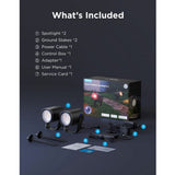 Govee slimme buitenspots matter rgbicww - 2 pack tuinspots