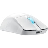 Asus rog harpe ace aim lab edition gaming muis (wit, 100 - 36.000 dpi, usb 2.0, 2,4 ghz, bluetooth, rgb leds)