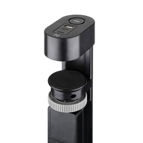 Neomounts ds22-840bl6 bureaucontactdoos met klem en usb-c en usb-a poorten - quick-charge stekkerdoos (zwart)