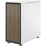 Fractal design north midi tower behuizing (wit houtkleur | 2x usb-a | 1x usb-c | tempered glass)