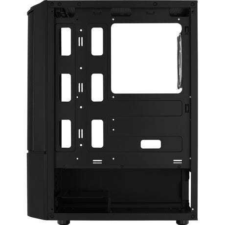 Aerocool quantum mesh v3 midi tower behuizing (zwart grijs | 3x usb-a | rgb | window)