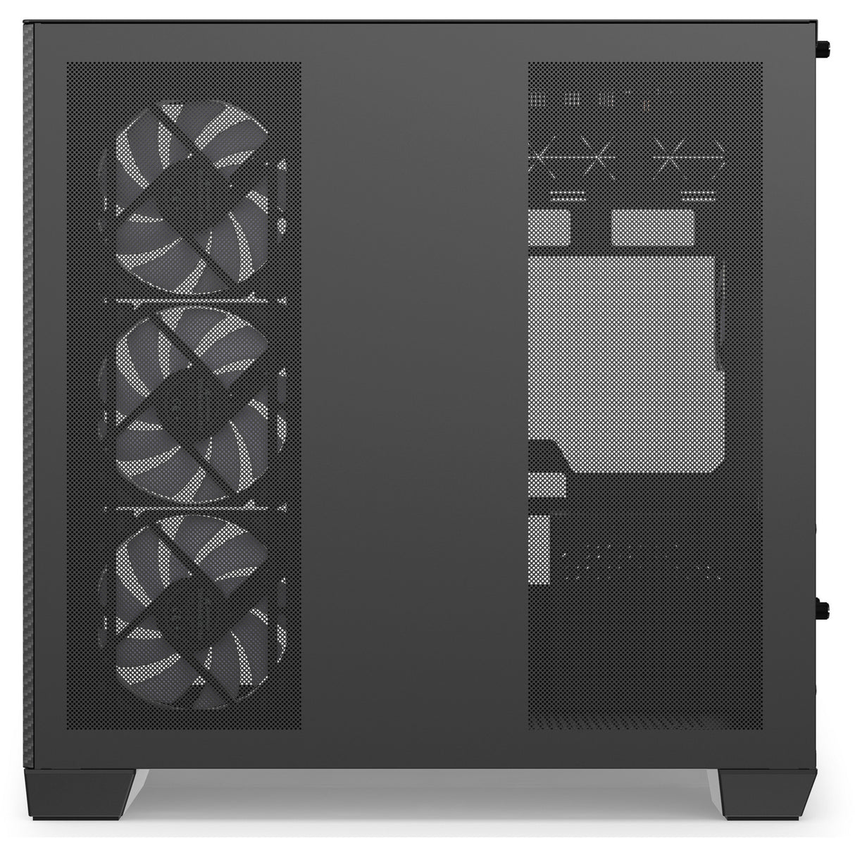 Sharkoon steel shark midi tower behuizing (zwart | 2x usb-a | 1x usb-c | rgb | tempered glass)