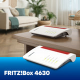 Fritz! box 4630 edition international router (wit rood, mesh wi-fi, 2.5 gbit s)