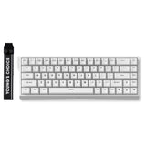 Mchose ace 68 hall effect magnetic switch gaming keyboard (wit, us lay-out (qwerty), ice rhino magnetic, 65%, rgb, hot swap, usb-c, hall effect sensor)