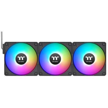 Thermaltake ct120 ex argb sync pc cooling fan (3-fan pack) case fans (zwart, 3 stuks, 120 x 120 x 25 mm, pwm)