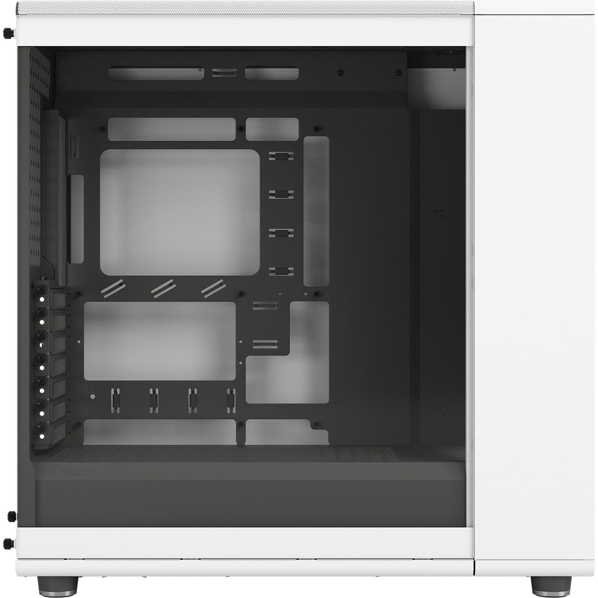 Fractal design north xl rc chalk white tg clear midi tower behuizing (wit houtkleur | 2x usb-a | 1x usb-c | tempered glass)