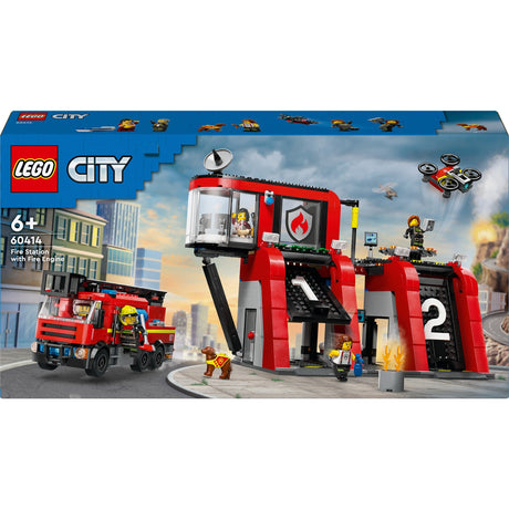 Lego city brandweerkazerne en brandweerauto - 60414