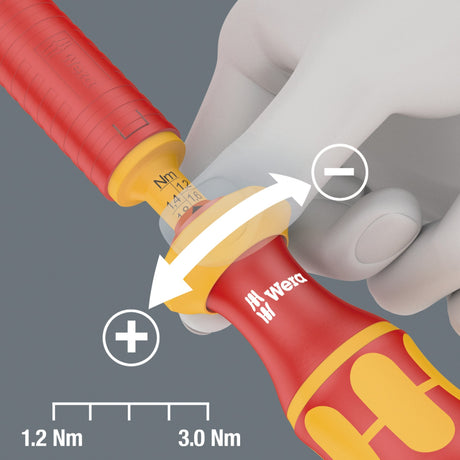 Wera kraftform kompakt vde 16 torque extra slim 1 tool finder schroevendraaier (rood geel, 16‑delig)