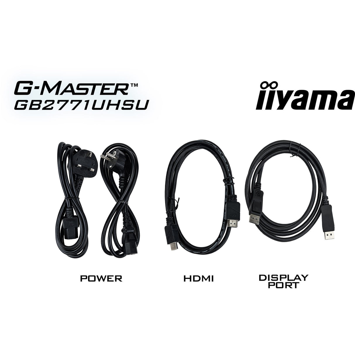 Iiyama g-master red eagle gb2771uhsu-b1 27 4k uhd gaming monitor (zwart (mat), 2x hdmi, displayport, 2x usb-a, 2x usb-c, 144 hz 288 hz)