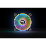 Thermaltake riing quad 14 rgb radiator fan tt premium edition single fan pack case fan (zwart, 140 x 140 x 25 mm)