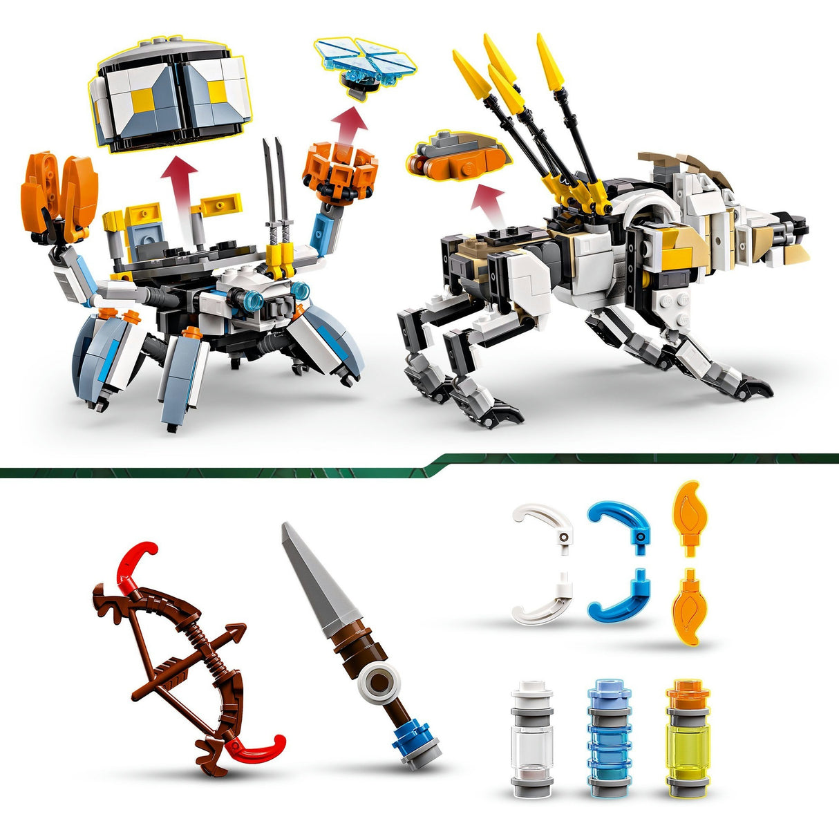 Lego ® horizon adventures™ aloy en varl vs. shell-walker en sawtooth - 77037